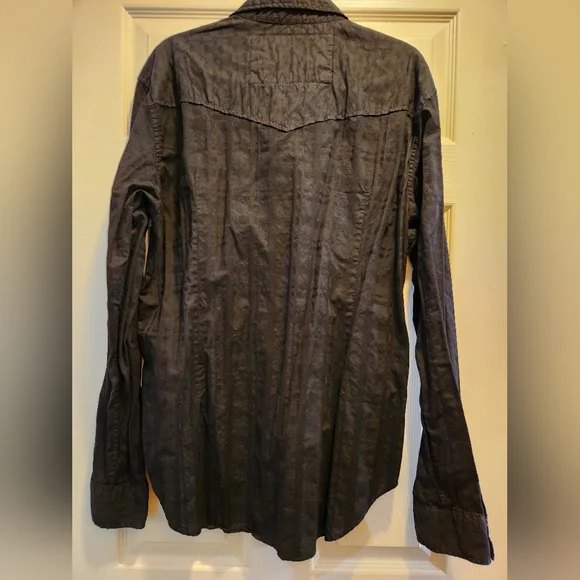 Guess Men"s Black Casual Button Down Shirt, Size XL - Picture 4 of 7